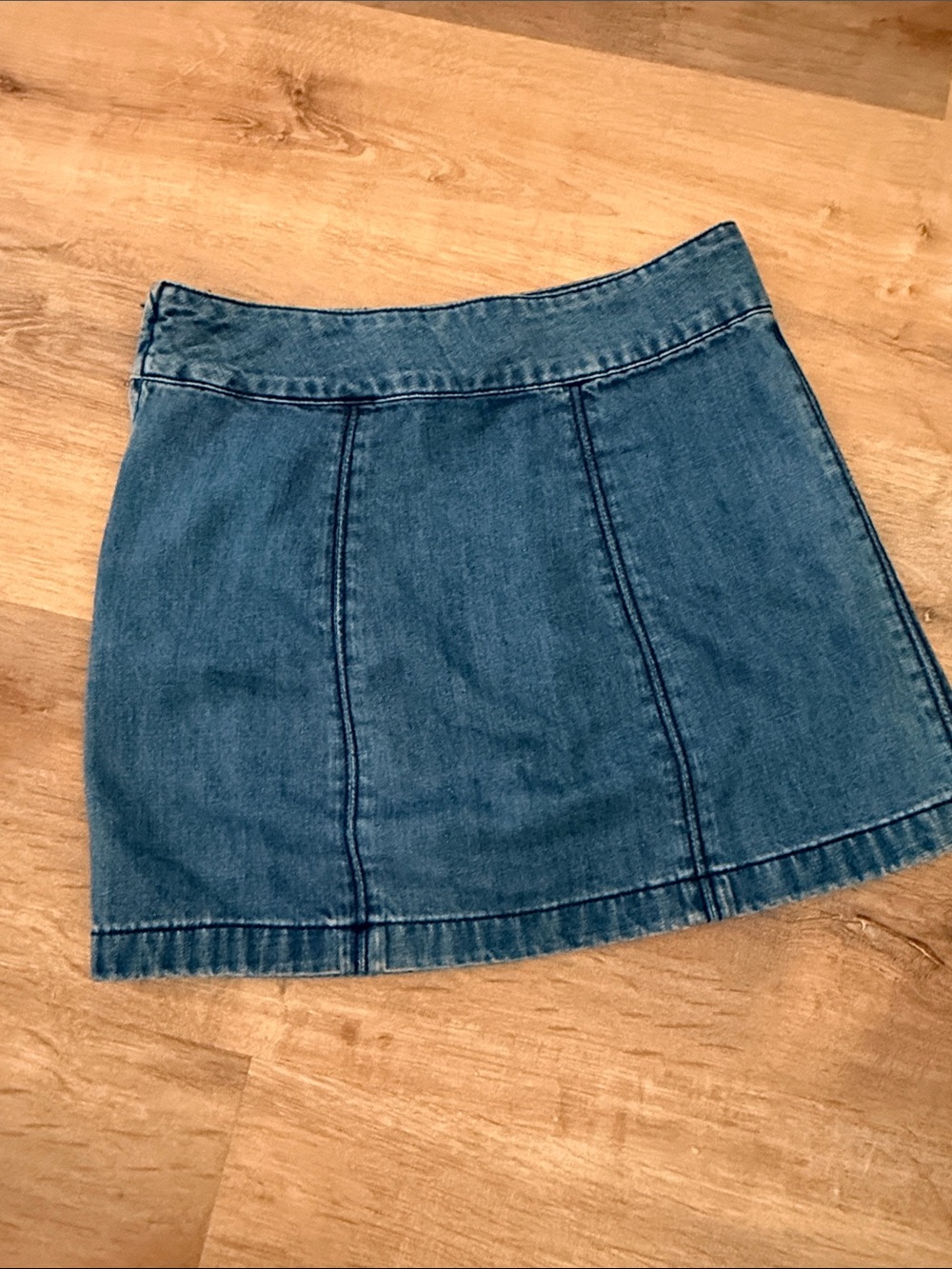 Free People Denim Mini Skirt - Blue